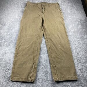 Colorado Clothing Canvas Pants Relaxed Fit Mens 34x26 Brown Mid Rise